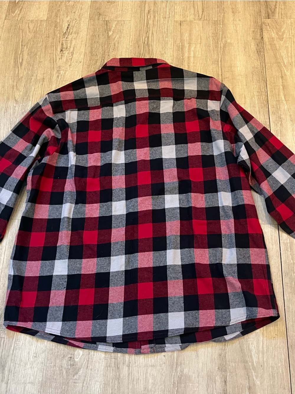 Men's RedHead Red & Black Plaid Button-Up Flannel Shirt 100% Cotton 2X NWOT - Picture 6 of 10